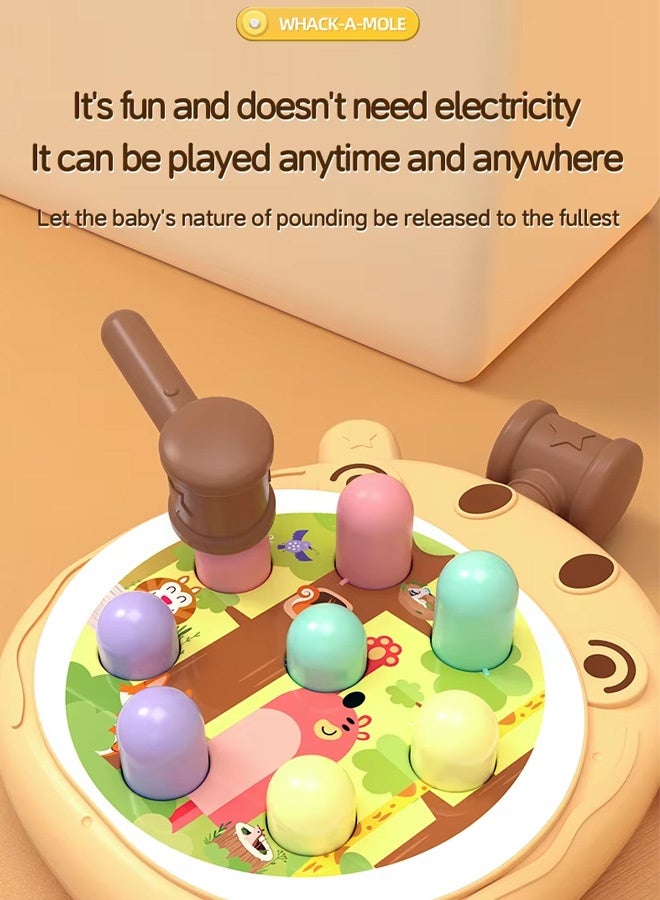 Pounding Toy, Whack a Mole Game Baby Interactive Hammer Toys, Hand-Eye Coordination Cultivation Concentration, for Toddlers Educational Learning Toy - Image 5