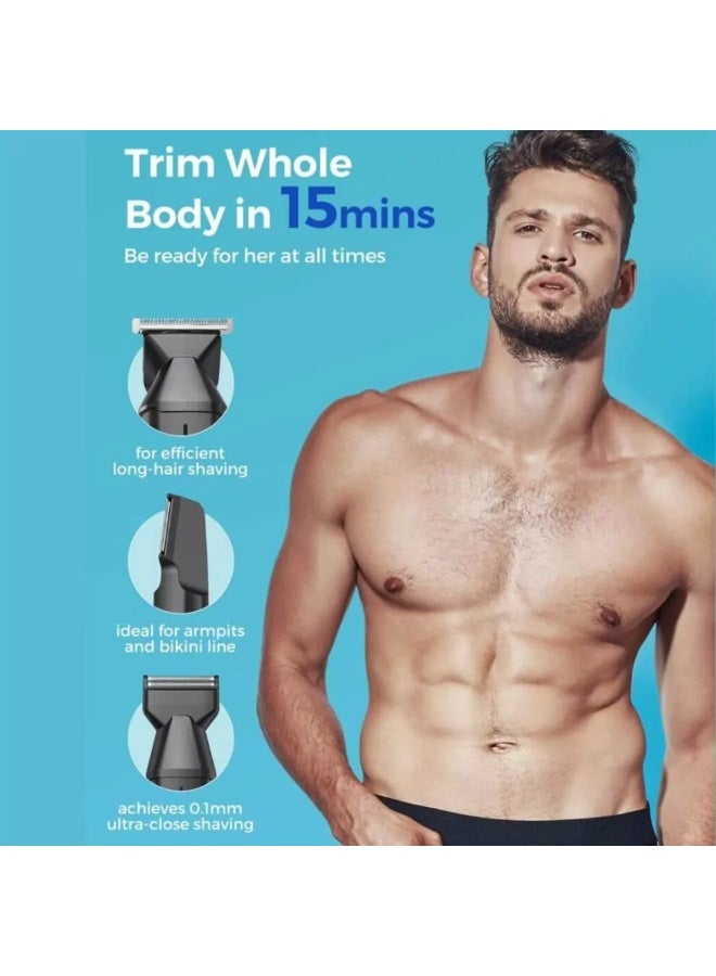 GLAKER 6 in 1 Complete Grooming Trimmer Kit CC5136 - Image 4