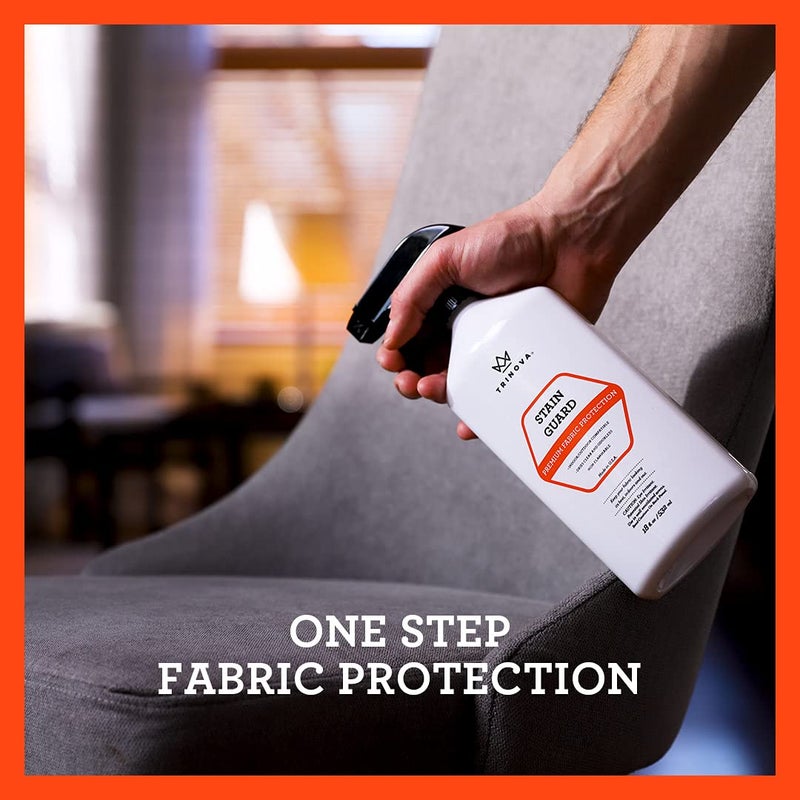 TriNova Stain Guard â€“ Non-Aerosol Fabric Protection Spray for Upholstery, Carpet, Rugs, and More â€“ Protect from Liquid Stains, Spills & Accidents (18oz) - Image 2