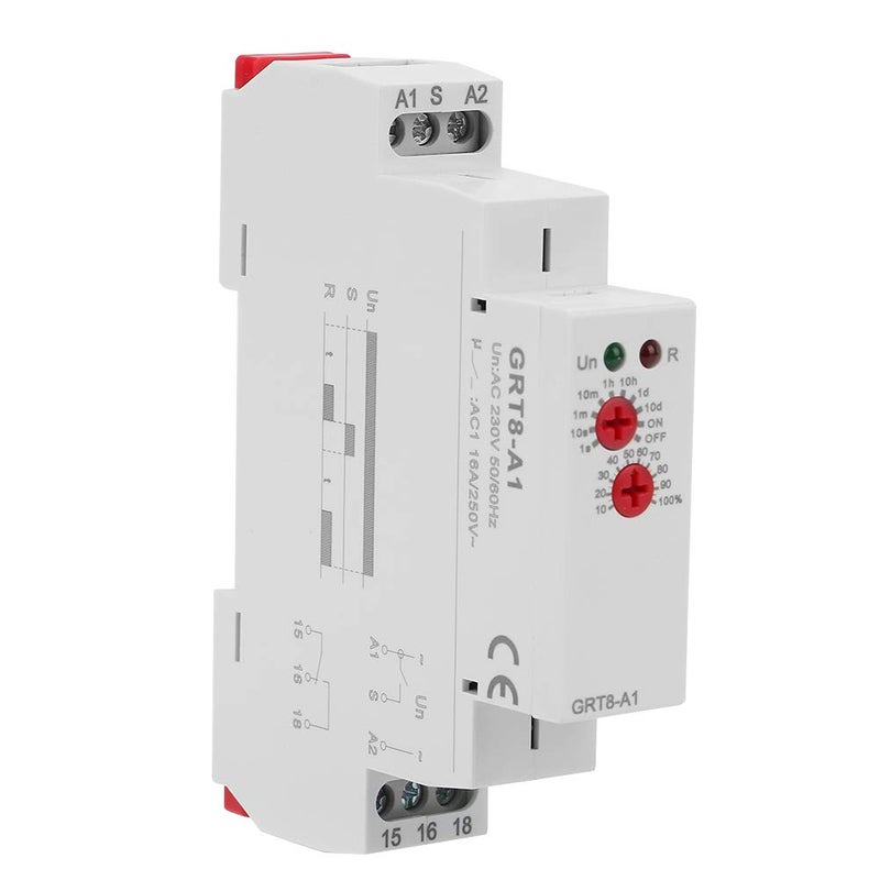 GRT8 A1 Mini ريل تأخير زمني للتركيب على سكة DIN بجهد 220 فولت تيار متردد - Image 2