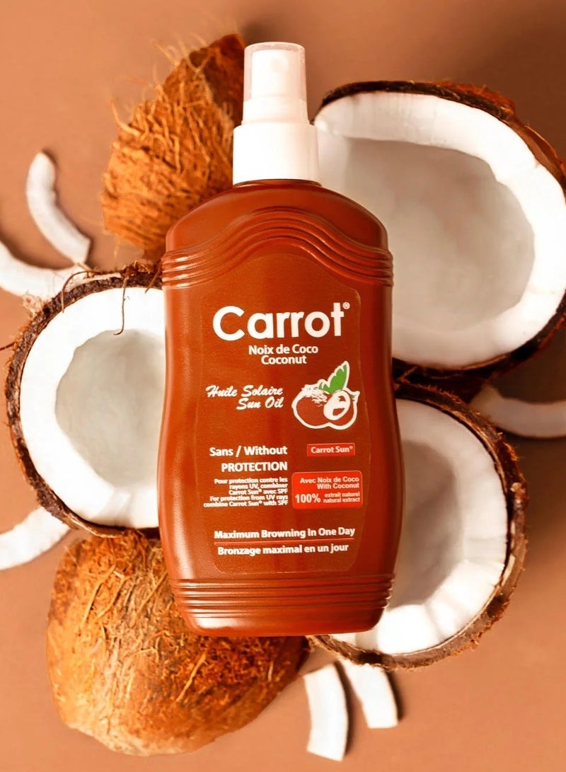 Carrot Sun Coconut Sun Oil for Protection 200ml - Image 2