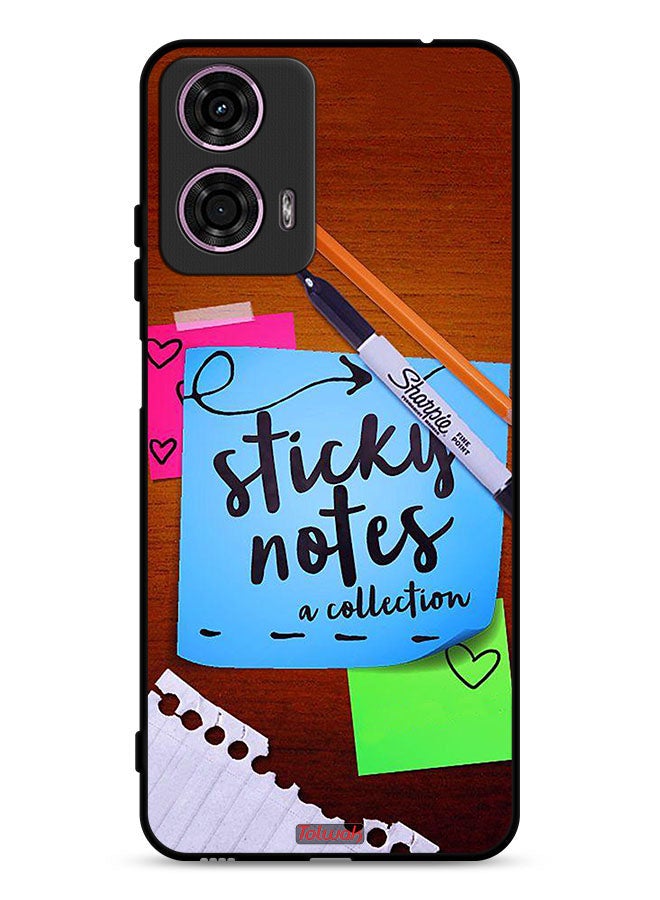 Tolwak Motorola Moto G24 4G Protective Case Cover Sticky Notes - Image 1