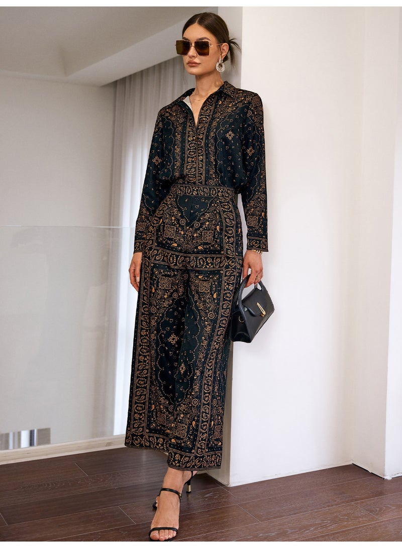 سيمبلي مجموعة ملابس قطعتين للمرأة - مطابقة أعلى وسراويل لمظهر أنيق - Image 4