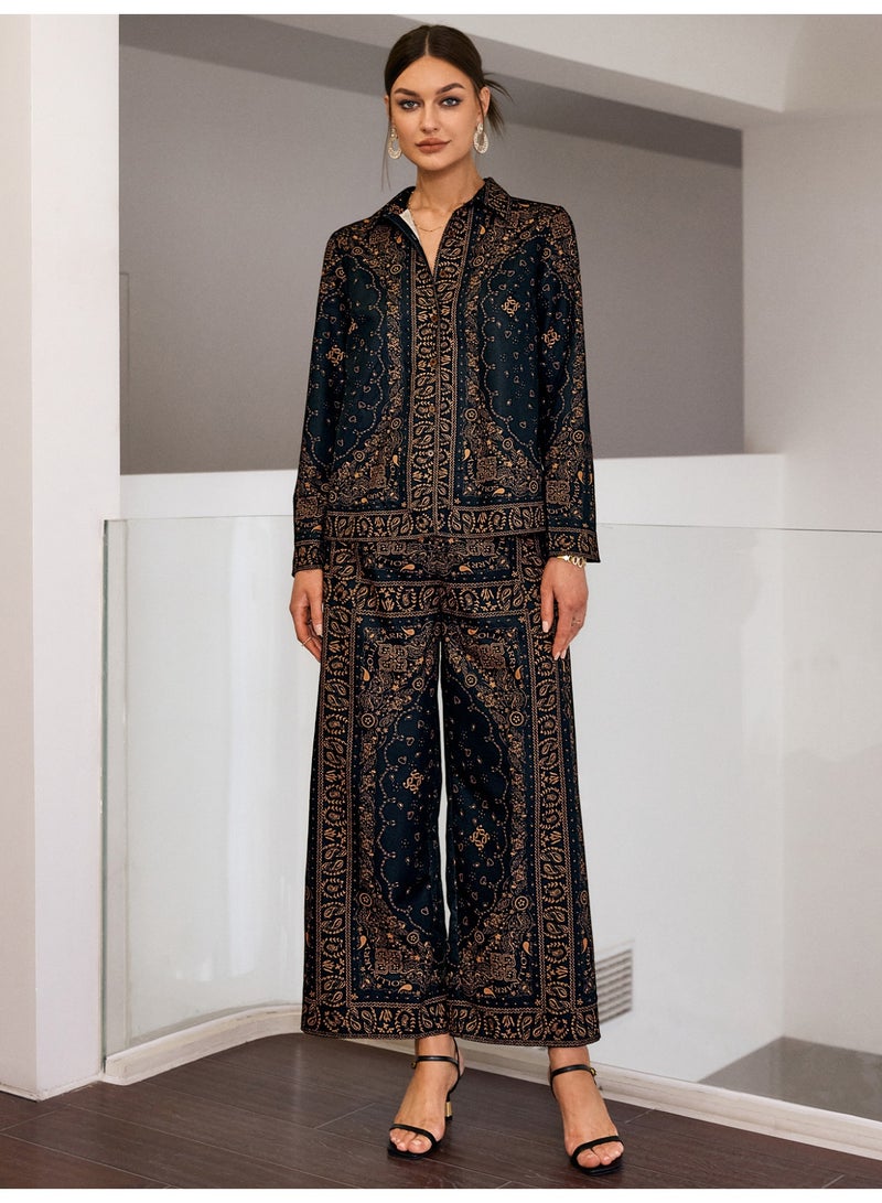 سيمبلي مجموعة ملابس قطعتين للمرأة - مطابقة أعلى وسراويل لمظهر أنيق - Image 5