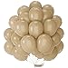 PartyWoo Cream Balloons 50 pcs 12 Inch Beige Ivory Nude Neutral Boho Fall Latex Helium Balloons for Wedding Graduation Birthday Boy Baby Shower Cowgirl Jungle Theme Party Decorations BrownF56 - Image 2