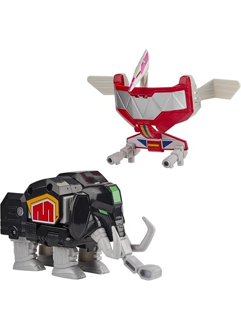 Mighty Morphin Mastodon Dinozord And Pterodactyl Dinozord Toy 2 Pack Action Figures Part Of Dino Megazord For Kids Ages 4 And Up