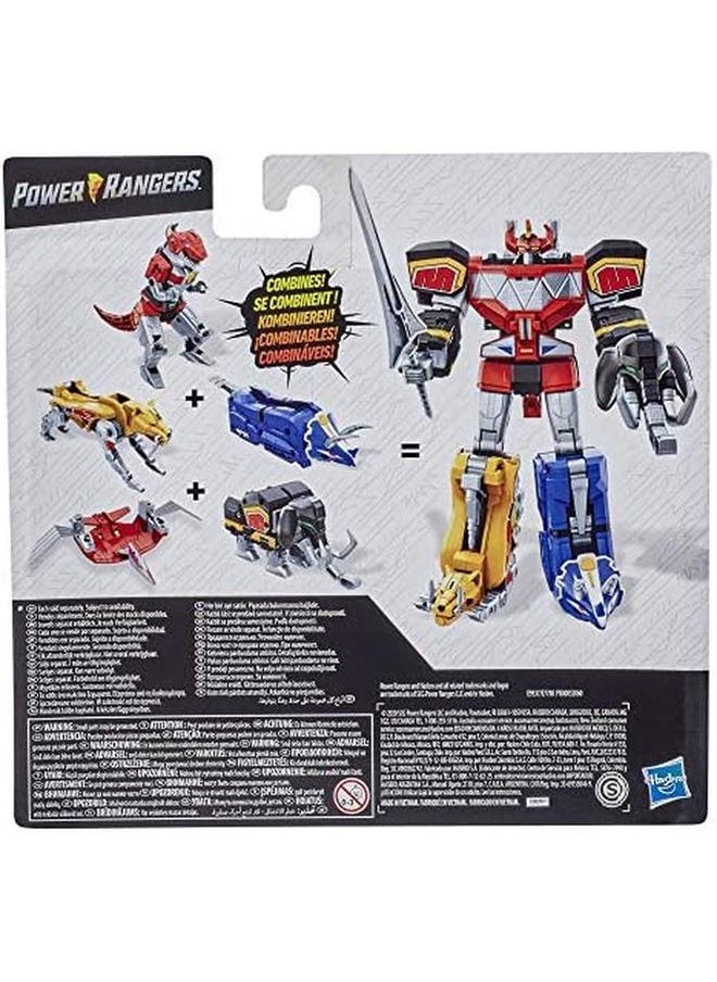 Mighty Morphin Mastodon Dinozord And Pterodactyl Dinozord Toy 2 Pack Action Figures Part Of Dino Megazord For Kids Ages 4 And Up