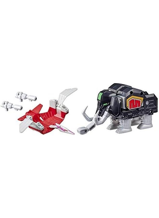 Mighty Morphin Mastodon Dinozord And Pterodactyl Dinozord Toy 2 Pack Action Figures Part Of Dino Megazord For Kids Ages 4 And Up