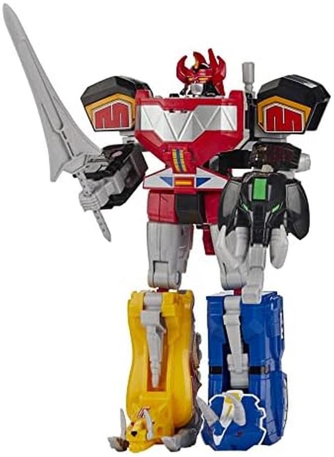 Mighty Morphin Mastodon Dinozord And Pterodactyl Dinozord Toy 2 Pack Action Figures Part Of Dino Megazord For Kids Ages 4 And Up