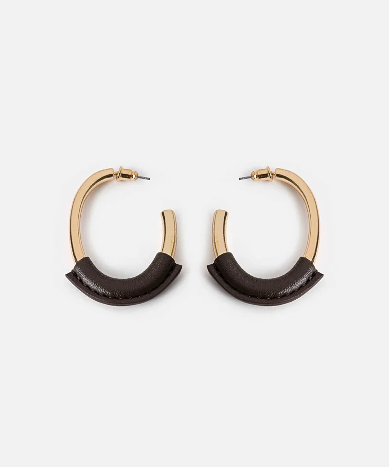 Ipekyol Contrast Hoop Earrings