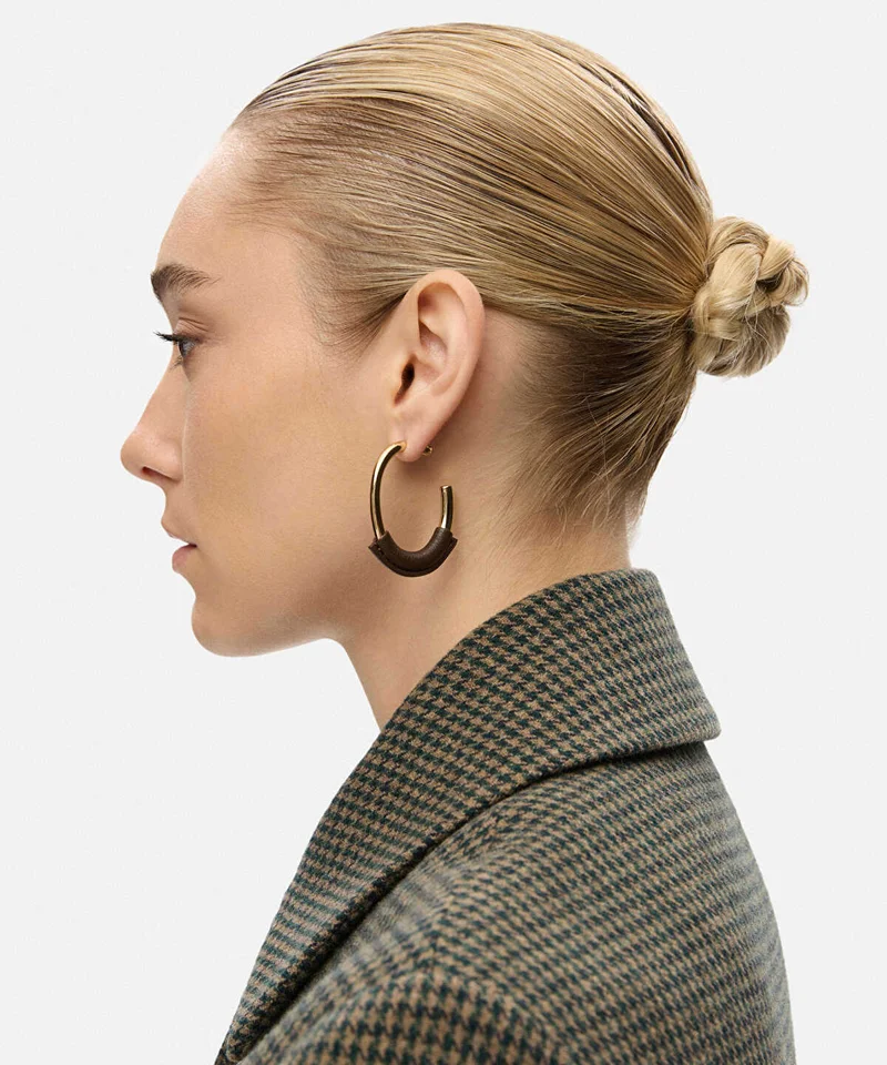 Ipekyol Contrast Hoop Earrings