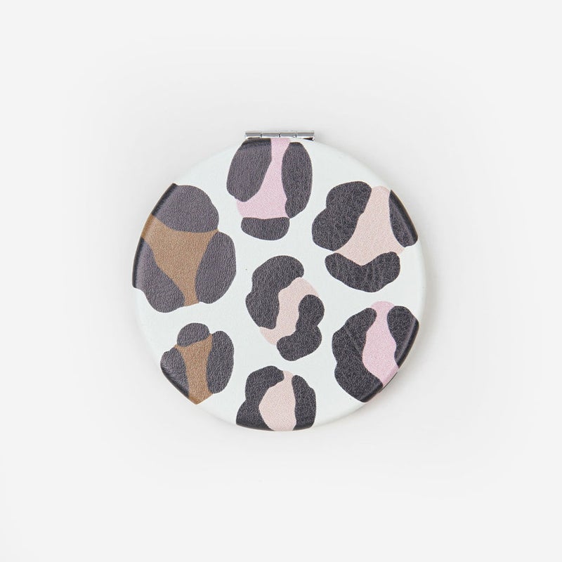 Pocket Mirror - Pink Leopard Pkm125