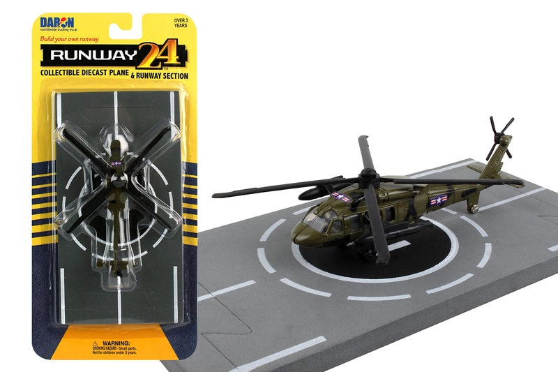 Daron Worldwide Trading Runway24 Hawk Helicopter Black - Image 2