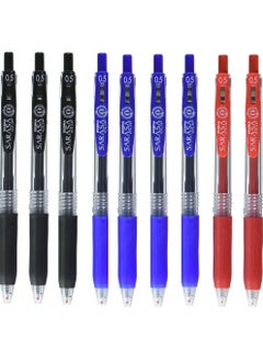 ZEBRA 9 Piece Sarasa Clip Gel Ink Ballpoint Pen 0.5mm Assorted Color 