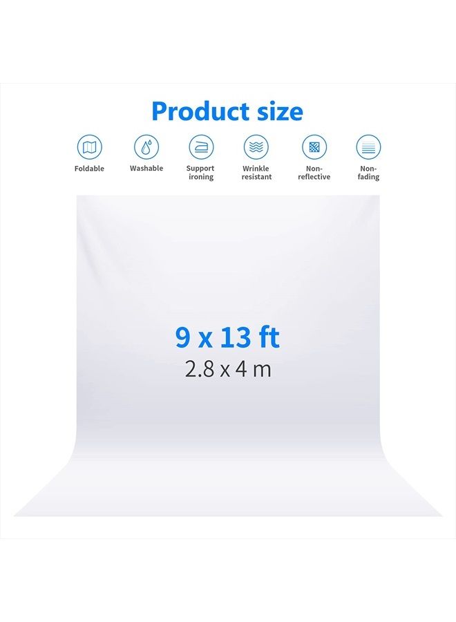 Neewer 9 x 13 feet/2.8 x 4 meters Photography Background Photo Video Studio Polyester Backdrop Background Screen, Backdrop Stand Not Included (White)  - Image 2