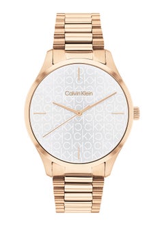 Unisex Analog Round Shape Stainless Steel Wrist Watch 35 mm