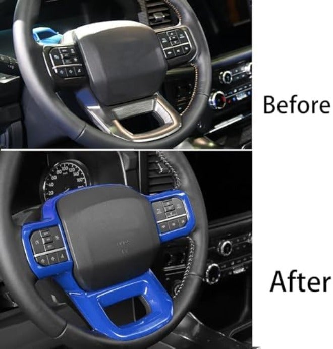 Keptrim for F-150 ABS Carbon Fiber Steering Wheel Cover Trim for 2015 2016 2017 2018 2019 2020 Ford F150, for 2017-2022 F250 F350, for 2018-2021 Ford  Expedition - Image 5