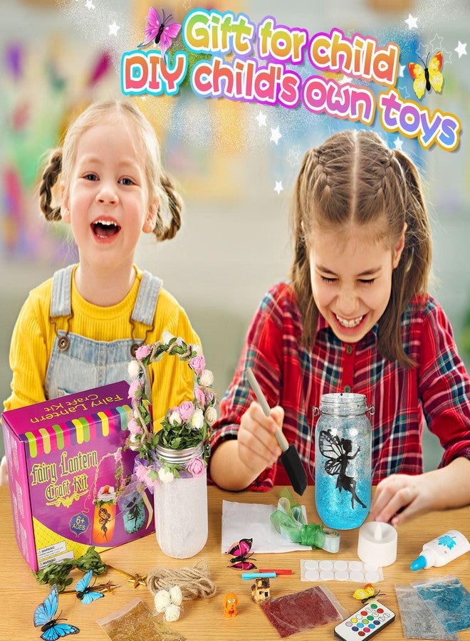 Alritz Fairy Lantern Craft Kit, Christmas Gifts for Kids Girls, Remote Control Mason Jar Night Light, DIY Garden Decorations Art Project Ornaments, Creative Activities Birthday Ages 4 5 6 7 8 9 10 11+ - Image 2