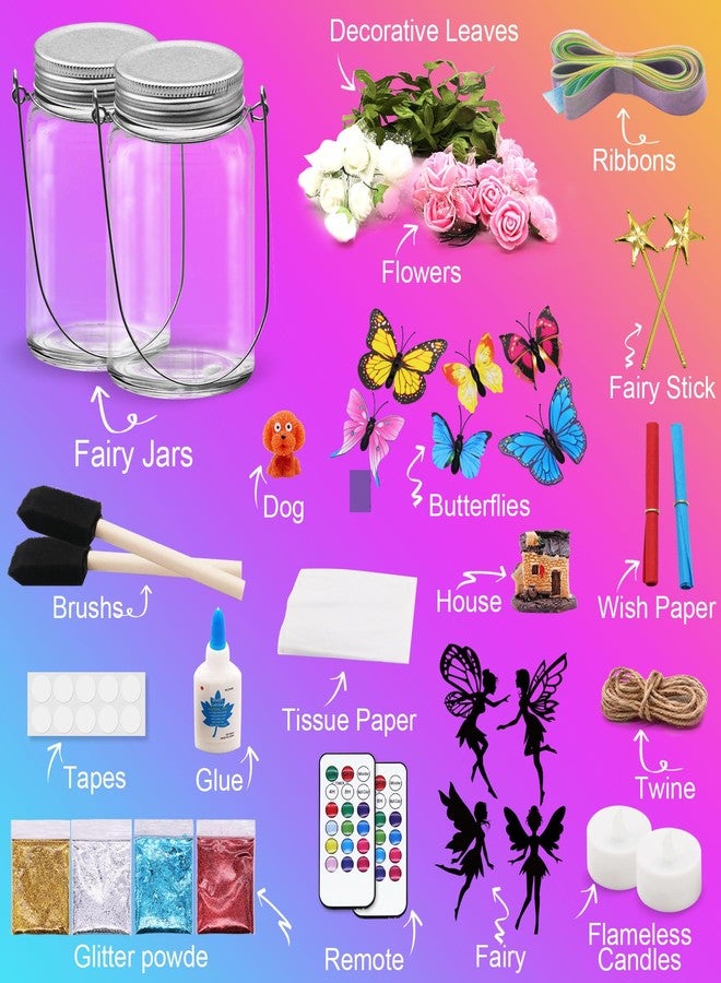 Alritz Fairy Lantern Craft Kit, Christmas Gifts for Kids Girls, Remote Control Mason Jar Night Light, DIY Garden Decorations Art Project Ornaments, Creative Activities Birthday Ages 4 5 6 7 8 9 10 11+ - Image 5