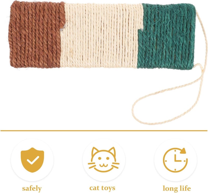 GALPADA Sisal Cat Scratch Pad Indoor Scratching Board Anti-Skid Small Cat Scratcher Mat for Kittens - Image 5