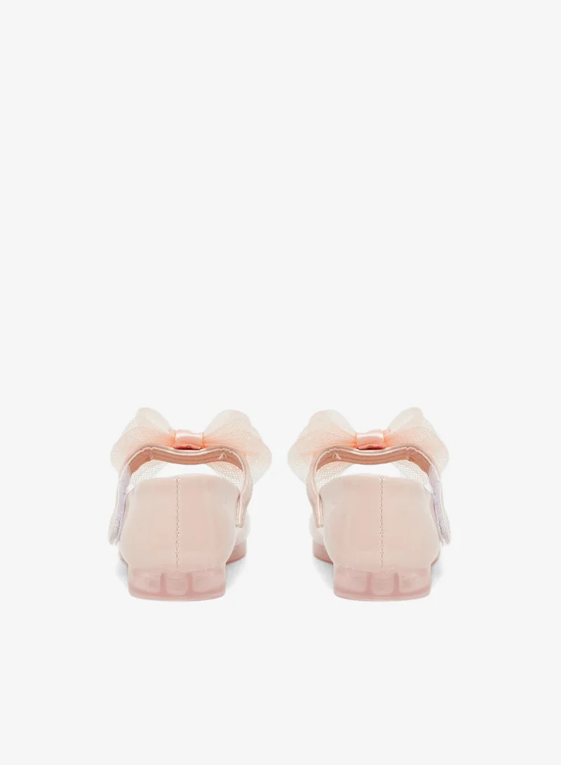 Styli Flower Corsage Flat Ballerinas Shoes