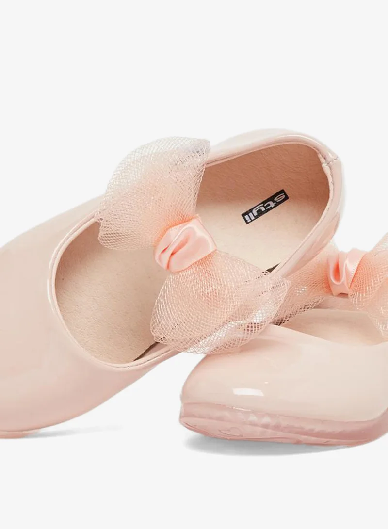 Styli Flower Corsage Flat Ballerinas Shoes