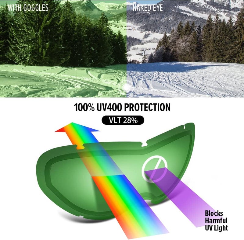 OutdoorMaster Kids Ski Goggles, Snowboard Goggles - Youth Snow Goggles - Image 3