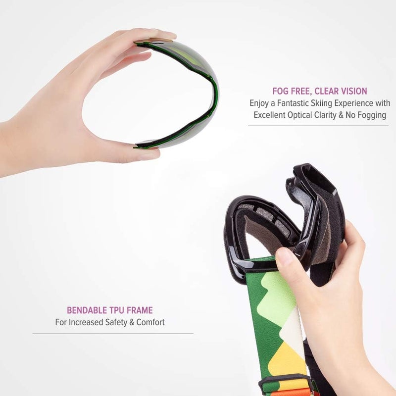 OutdoorMaster Kids Ski Goggles, Snowboard Goggles - Youth Snow Goggles - Image 2