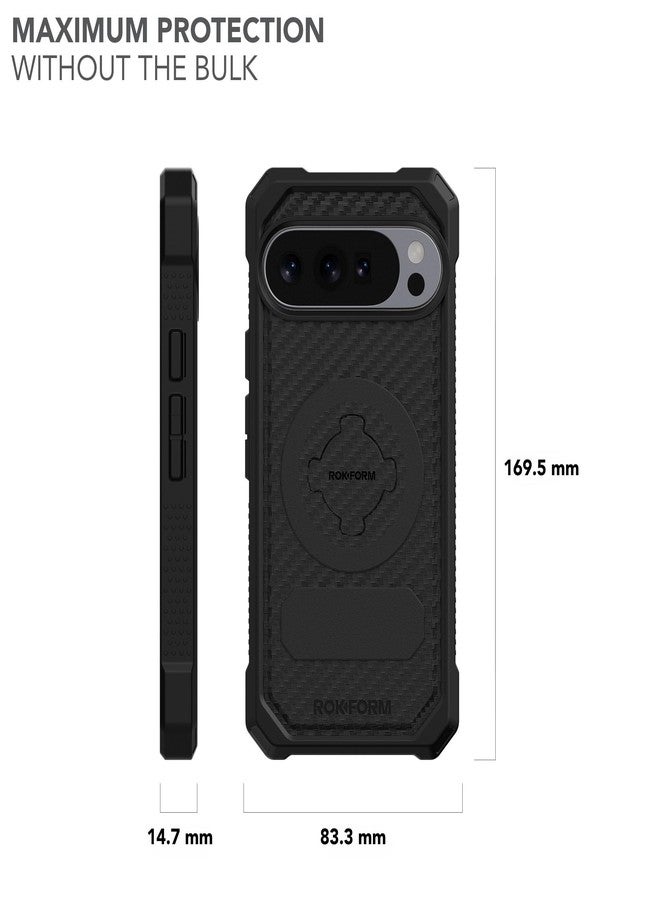 Rokform Case Compatible with Google Pixel 10 Pro XL, Rugged Series, Magnetic Cover with RokLock, Drop Tested Armor (Black) - Image 5