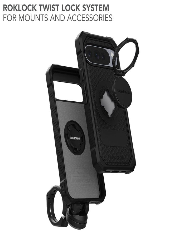 Rokform Case Compatible with Google Pixel 10 Pro XL, Rugged Series, Magnetic Cover with RokLock, Drop Tested Armor (Black) - Image 4