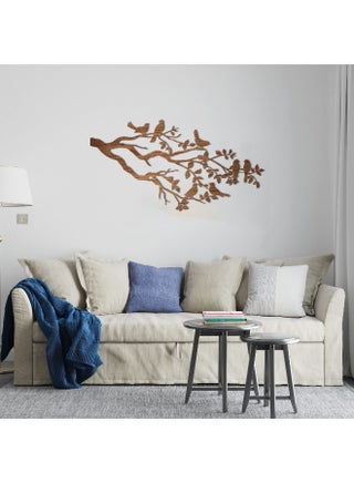 لوحة جدارية على شكل طيور على فرع 120x60