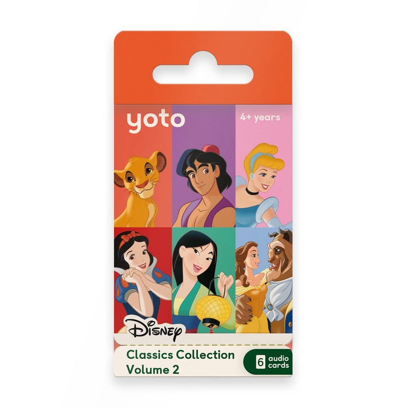 Yoto Disney Classics Collection: Vol. 2 – Kids 6 Audio Cards for Use with Player & Mini All-in-1 Audio Device, Educational Screen-Free Listening with Fun Playtime Bedtime Travel Stories, Ages 4+ - Image 1