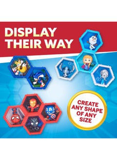 WOW! PODS WOW! PODS 4D Sonic The Hedgehog Toy - Unique Connectable & Collectable Sonic Figure, Wall/Shelf Display Toy Figure, Easter Basket Stuffers, Sonic Action Figures, Sonic Toys & Gifts for Kids & Adults  - Image 4