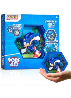 WOW! PODS WOW! PODS 4D Sonic The Hedgehog Toy - Unique Connectable & Collectable Sonic Figure, Wall/Shelf Display Toy Figure, Easter Basket Stuffers, Sonic Action Figures, Sonic Toys & Gifts for Kids & Adults  - Image 1