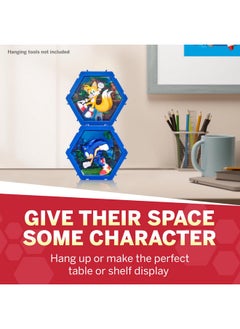 WOW! PODS WOW! PODS 4D Sonic The Hedgehog Toy - Unique Connectable & Collectable Sonic Figure, Wall/Shelf Display Toy Figure, Easter Basket Stuffers, Sonic Action Figures, Sonic Toys & Gifts for Kids & Adults  - Image 3