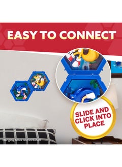 WOW! PODS WOW! PODS 4D Sonic The Hedgehog Toy - Unique Connectable & Collectable Sonic Figure, Wall/Shelf Display Toy Figure, Easter Basket Stuffers, Sonic Action Figures, Sonic Toys & Gifts for Kids & Adults  - Image 5
