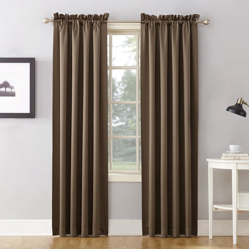 Sun Zero Barrow Energy Efficient Rod Pocket curtain Single Panel - Image 2