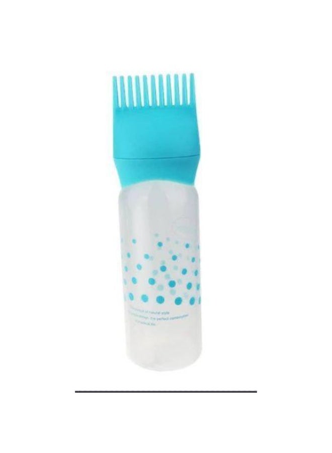 زجاجة تطبيق مشط الجذور - زجاجة تطبيق سعة 6 أونصات لصبغة الشعر وزيت الشعر مع مقياس متدرج - للاستخدام في الصالون والمنزل بألوان متنوعة RCAD6 - Image 1