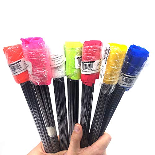 Swanson Tool Co. , Inc Swanson FLG30100 2-Inch by 3-Inch Marking Flags with 30-Inch Wire Staffs, Lime 100 Pack - Image 5