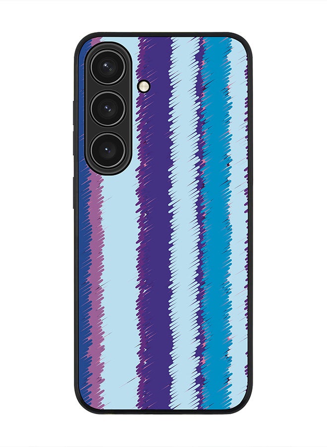 Stylizedd For Samsung Galaxy S25 5G Case,Slim fit Camera Protection, Shockproof Thin Phone cover  - Lines Of Violet - Image 1