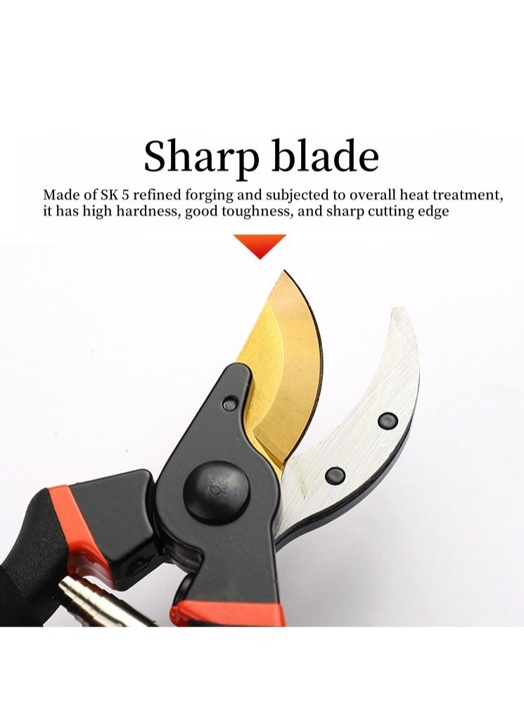 Generic - Garden Pruning Shears,Hand Gardening Cutter with SK5 alloy steel Blade, for Pruning and Cutting Flowers or Branches, Professional Garden Scissors, Ergonomic Handles Garden Pruner - Image 1