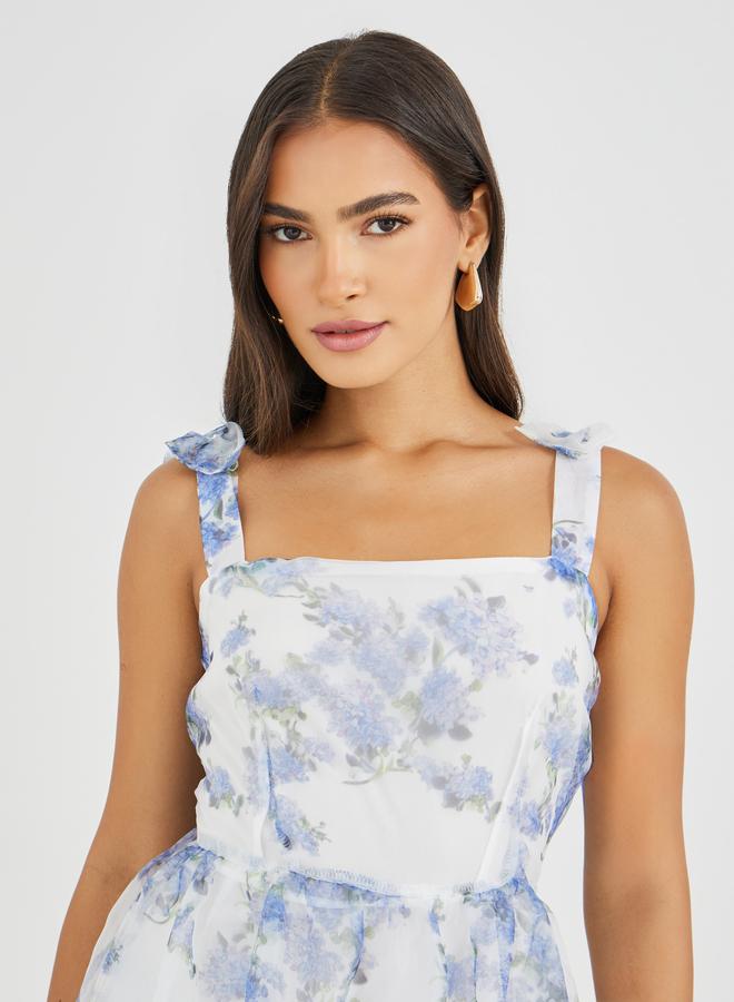 Styli Floral Tiered Dress  - Image 4