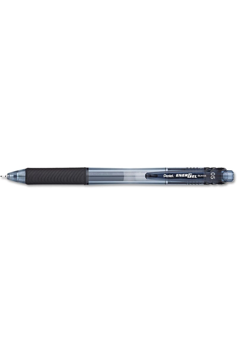 Pentel قلم جل قابل للسحب BLN105-A EnerGel X، أسود، عبوة من 1 - Image 1