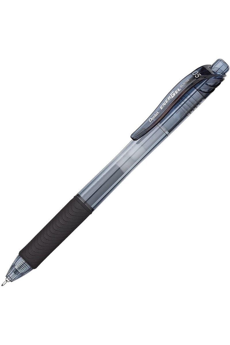 Pentel قلم جل قابل للسحب BLN105-A EnerGel X، أسود، عبوة من 1 - Image 2