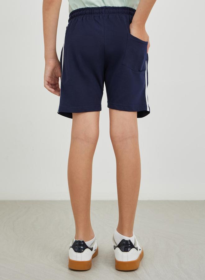 Styli Styli Boys Solid Pin Tuck Drawstring Waist Shorts  - Image 4