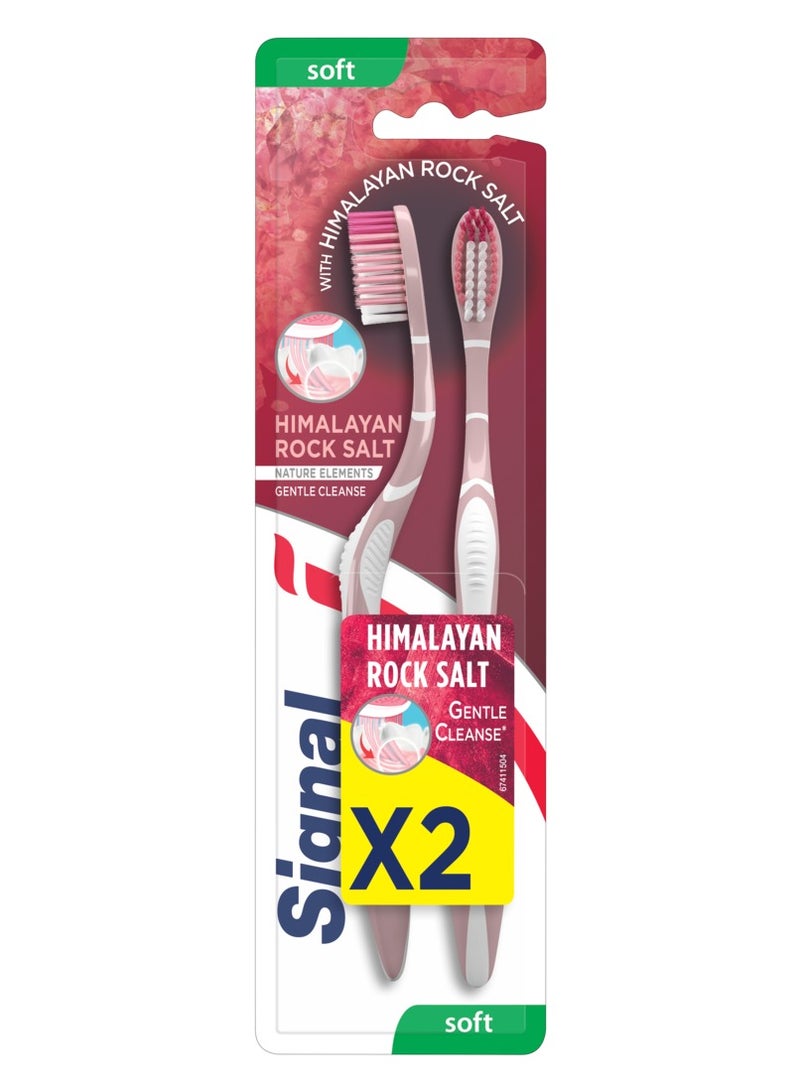 Signal Toothbrush Himalayan Rock Salt Soft 2 Pcs - Image 1