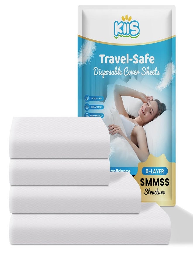 KIIS Travel-Safe Disposable Cover Sheets for Travel, Disposable Bed Sheet, Disposable Duvet/Comforter Cover, Disposable Pillowcases, Perfect for Hotels & Trips (King Size) - Image 1