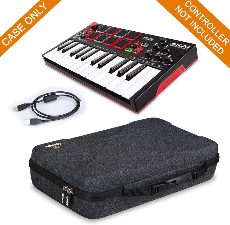 Aproca Hard Travel Storage Case, for AKAI Professional MPK Mini MK3 / Mini Play USB MIDI Keyboard Controller - Image 5