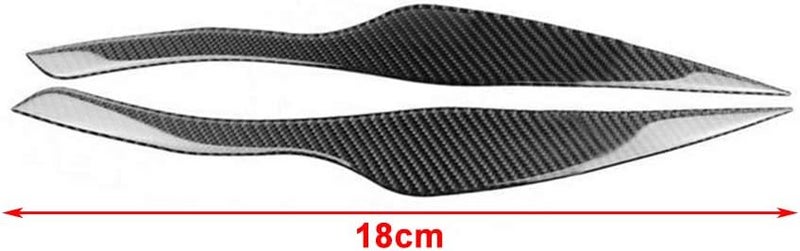 DEMULAX Carbon Fiber Headlight Eyelid Covers for BMW E90 E91 - Image 1