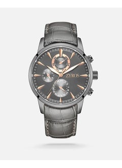 ZYROS Men Leather Band Watch  - Image 2